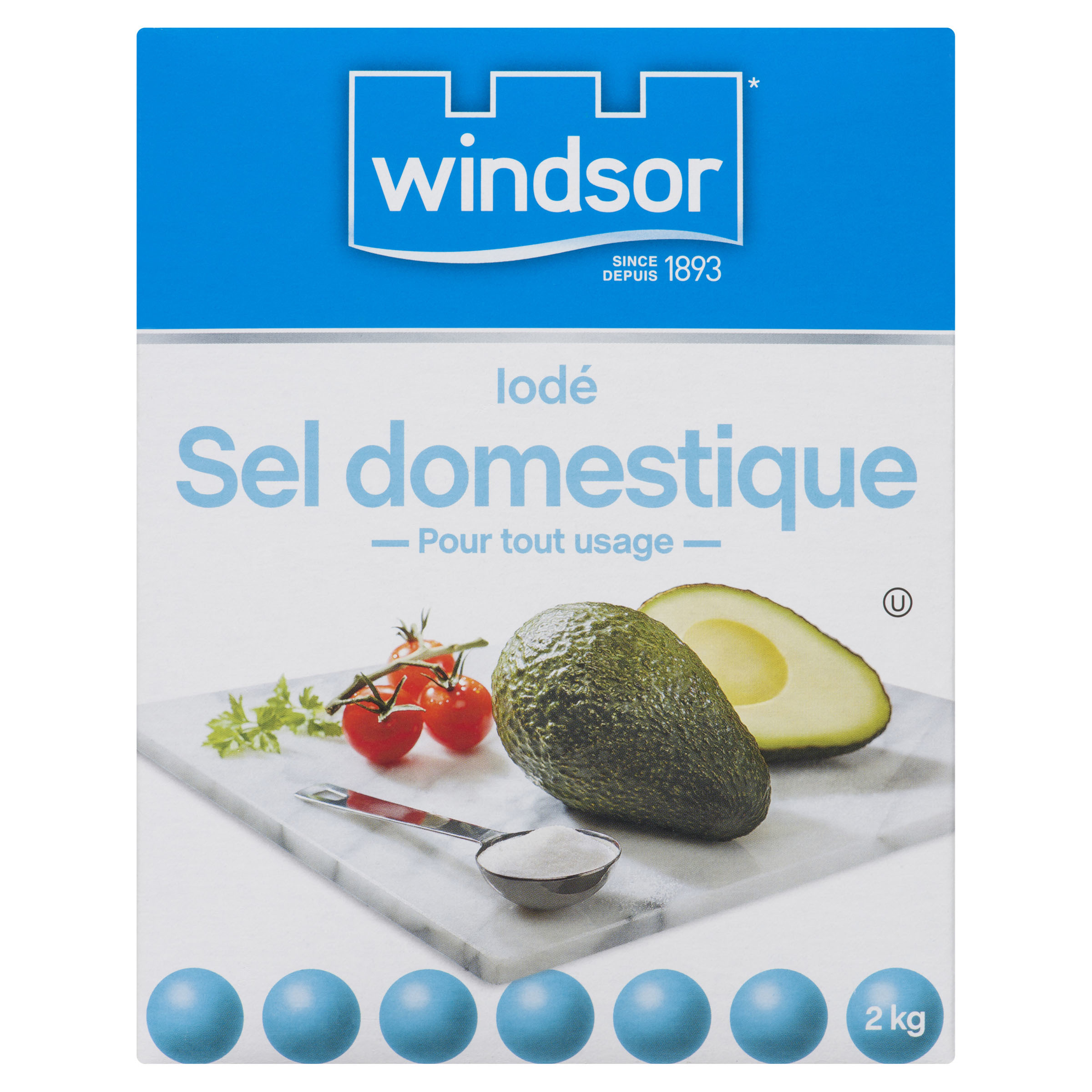 Windsor Sel iodé domestique 2 kg