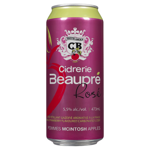 Cocktail au cidre pétillant arômatisé à la fraise en canette - 5.5% alcool