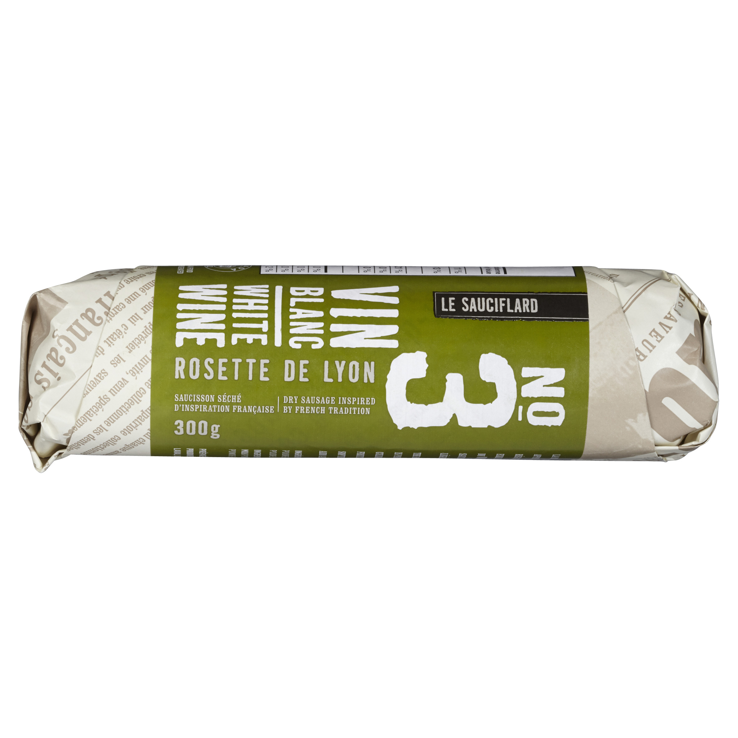 Le Sauciflard Rosette de Lyon au vin blanc 300 g