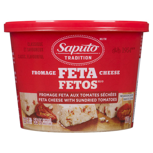 Saputo Fromage feta aux tomates séchées 170 g