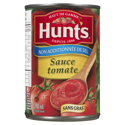 Sauce tomate sans sel ajouté