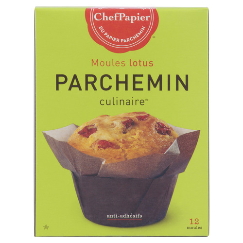 Moules en papier parchemin en forme de lotus