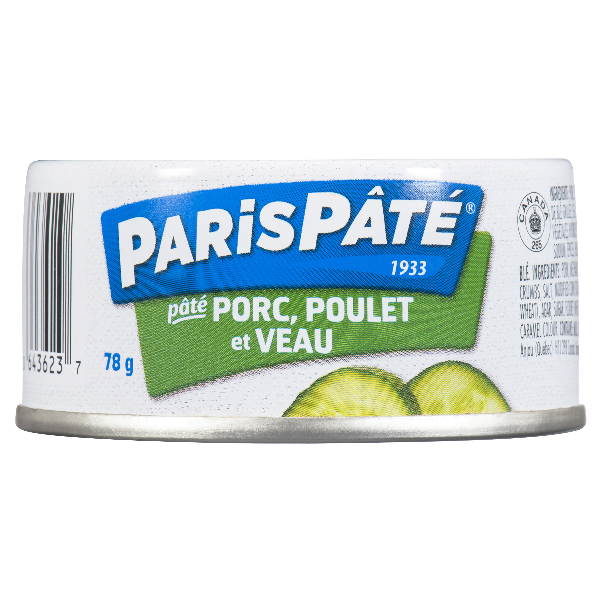 Pâté au porc, poulet et veau