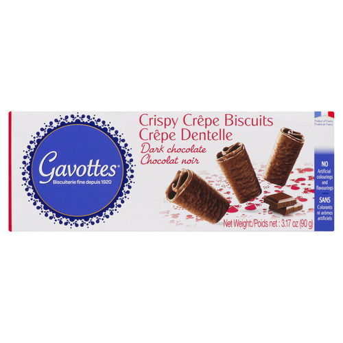 Crêpe dentelle au chocolat noir