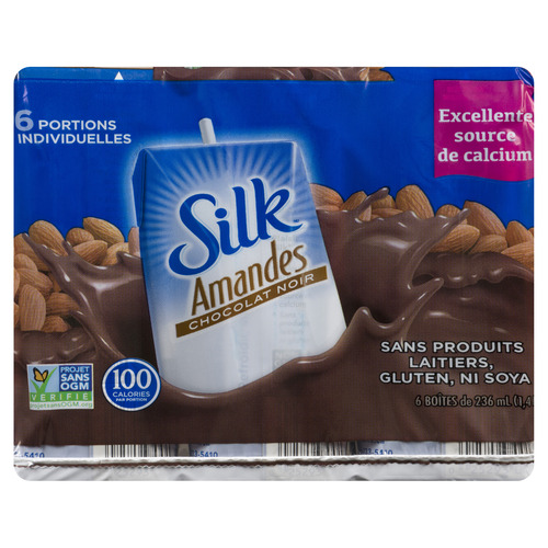 Silk Boisson aux amandes au chocolat noir 6 x 236 ml