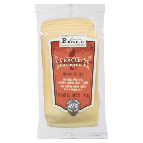 Fromage la raclette tranché