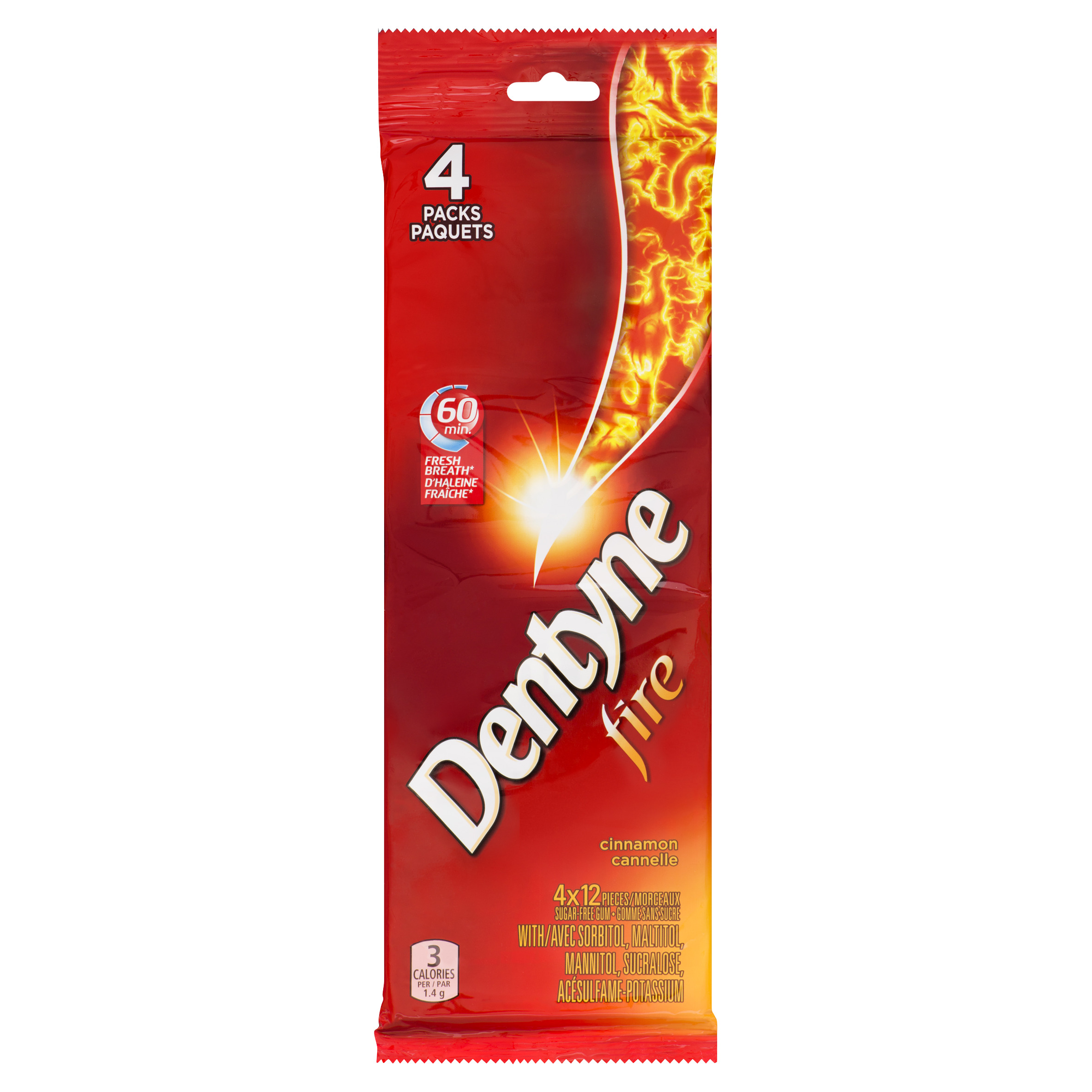 Dentyne Fire Gommes à mâcher à la cannelle sans sucre 4 un