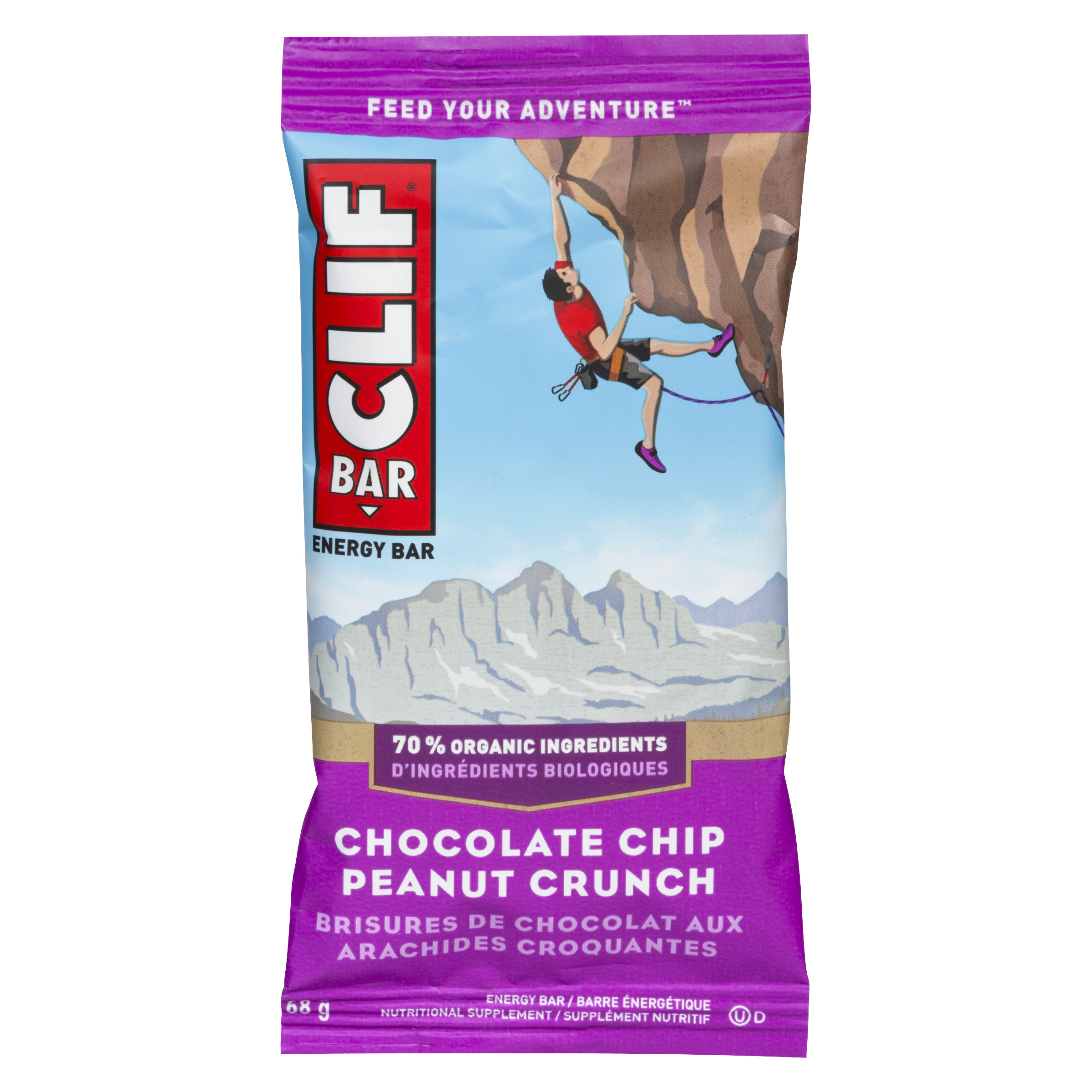 Clif Bar Barres énergétiques à l'arachide et aux brisures de chocolat 68 g