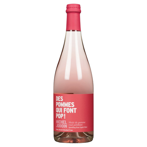 Moût de pomme rosé pétillant