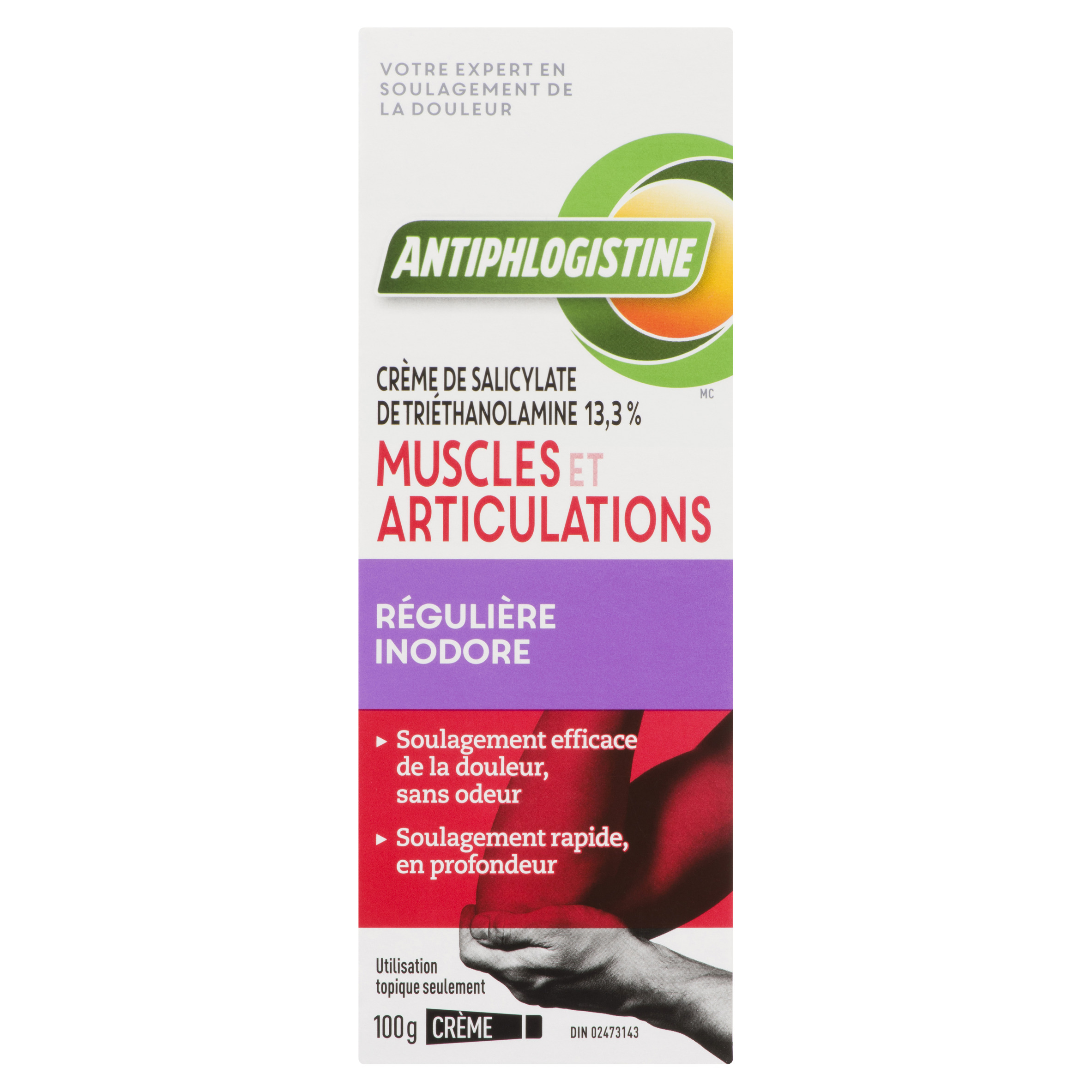 Rub-A535 Crème antiphlogistine pour un soulagement rapide des douleurs 100 g