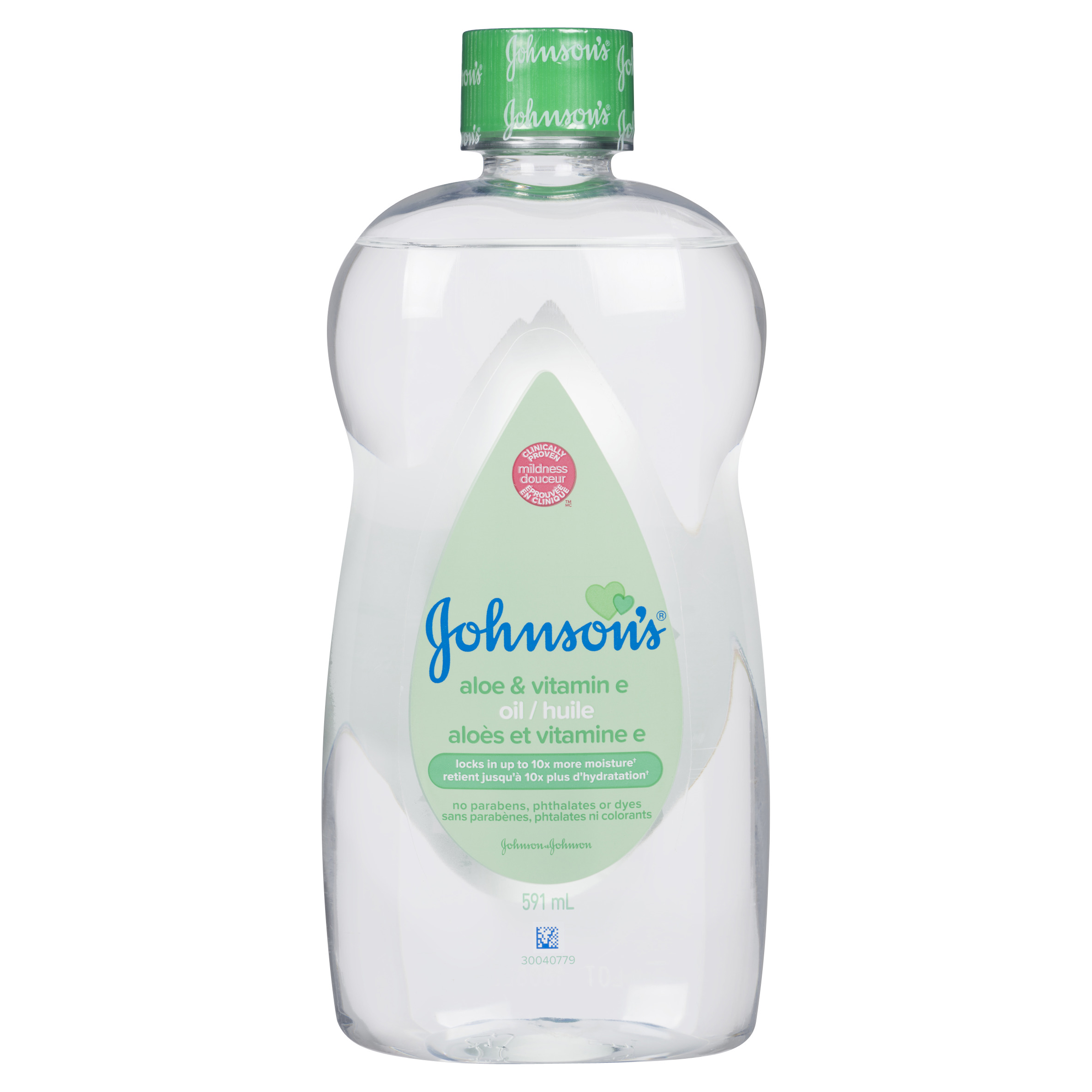 Johnson & Johnson Huile pour bébés avec aloès et vitamine E 591 ml