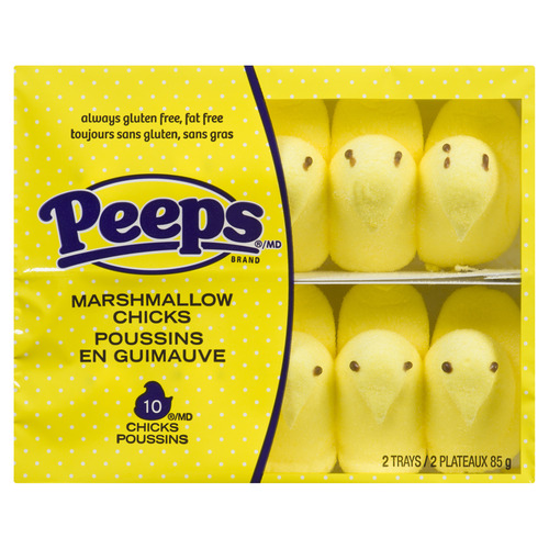 Guimauves en forme de poussins