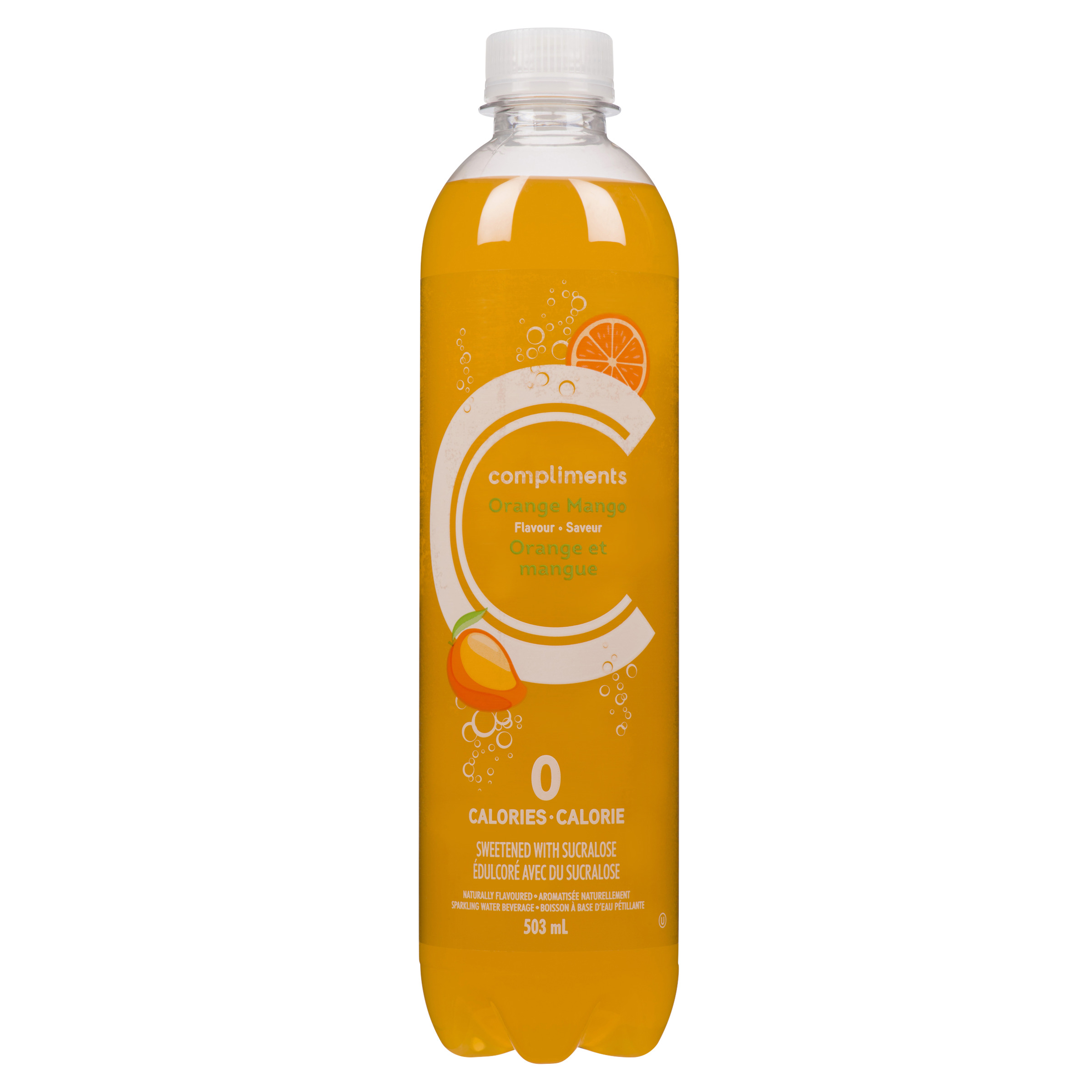 Compliments Eau pétillante Orange Mangue 503 ml