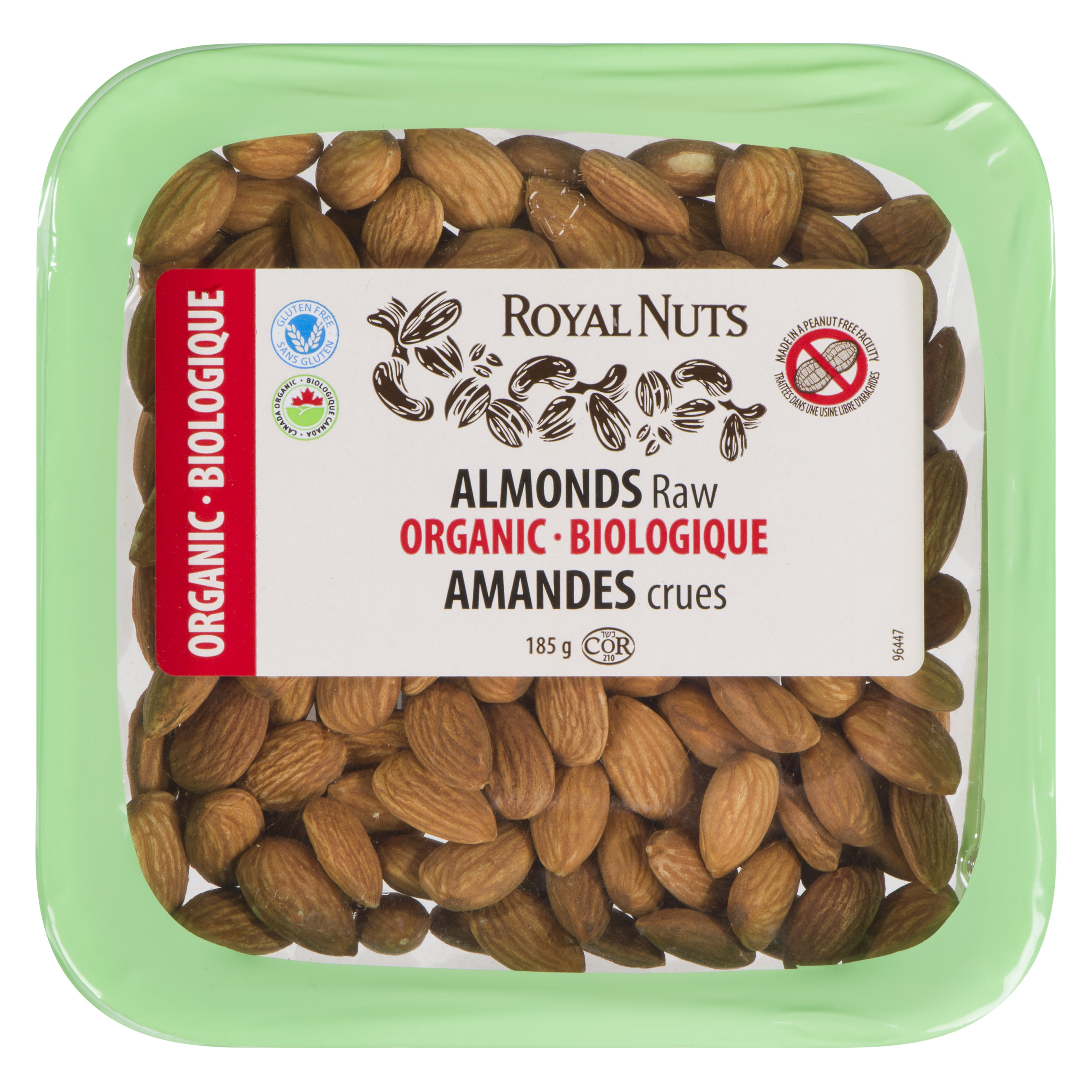 Royal Nuts Amandes crues biologiques 185 g