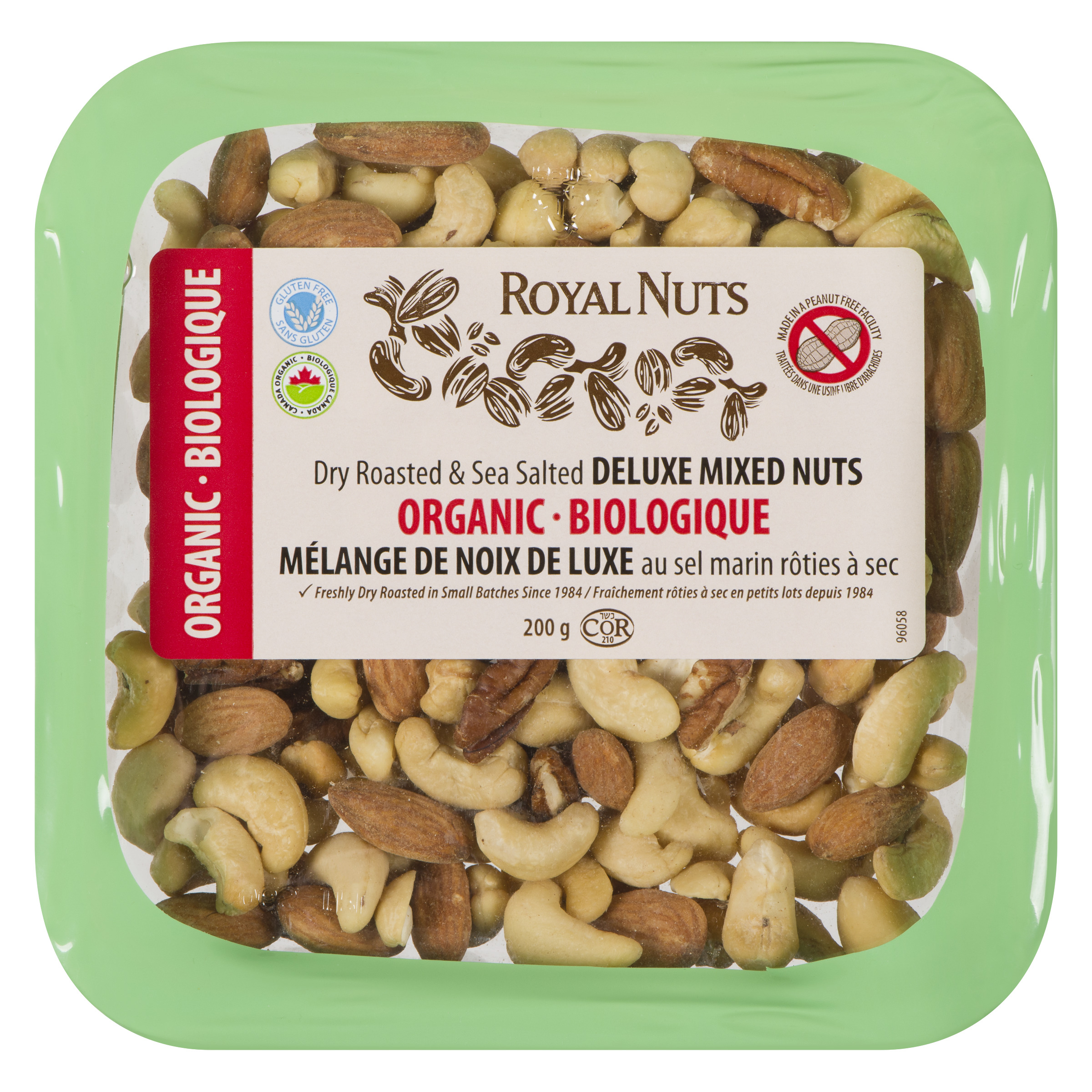 Noix rôties et salées biologiques