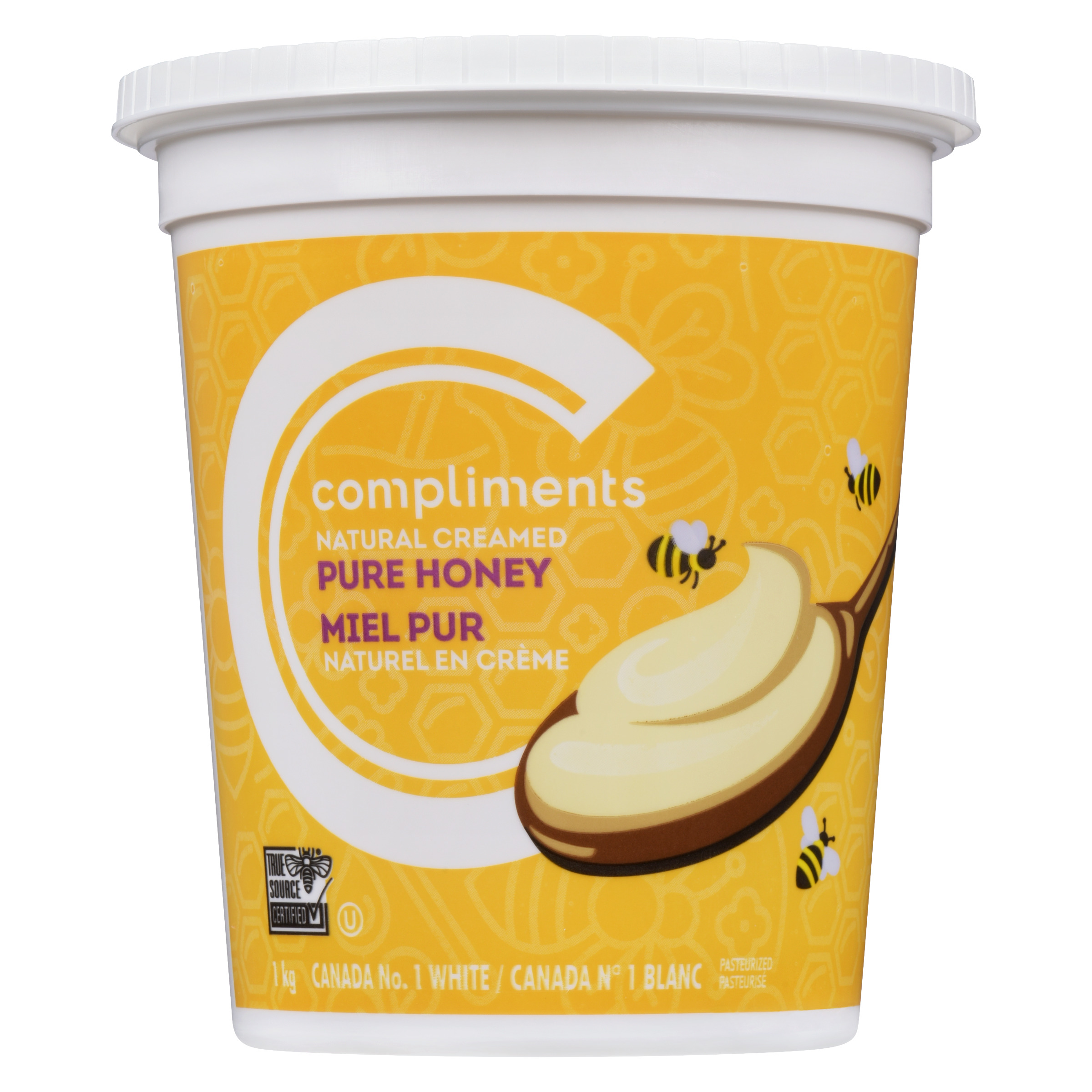 Compliments Miel crémeux pur et naturel 1 kg