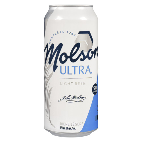 Molson Ultra Bière 473 ml (canette)