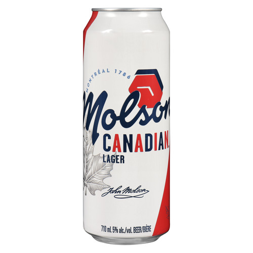 Molson Canadian Bière 5 % d'alcool 710 ml (canette)