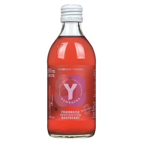 Y Kombucha Thé framboise 300 ml (bouteille)