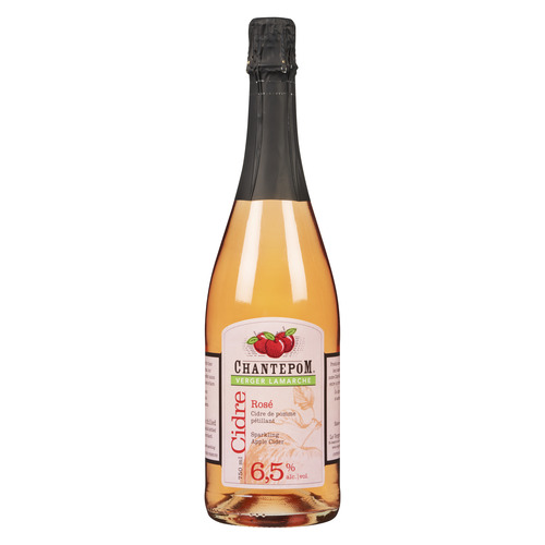 Cidre de pomme rosé pétillant 6.5% d‘alcool