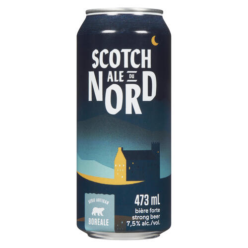 Boréale Scotch Bière ale du nord 7.5% d'alcool 473 ml (cannette)