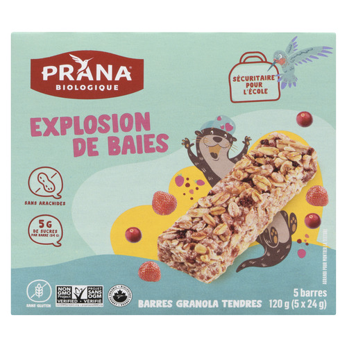 Prana Barre tendre explosion de baies biologique 120 g