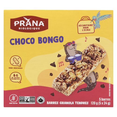 Prana Barre tendre Choco Bongo biologique 120 g