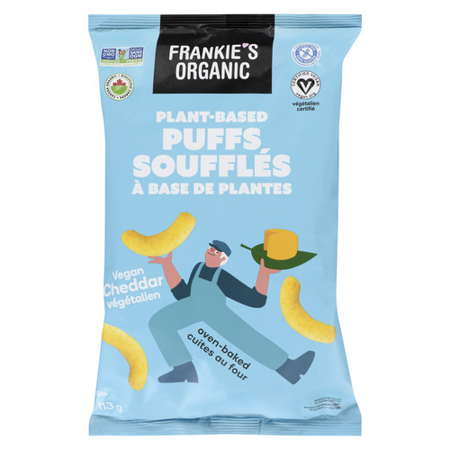 Frankie's Organic Soufflés à base de plantes cheddar 113 g