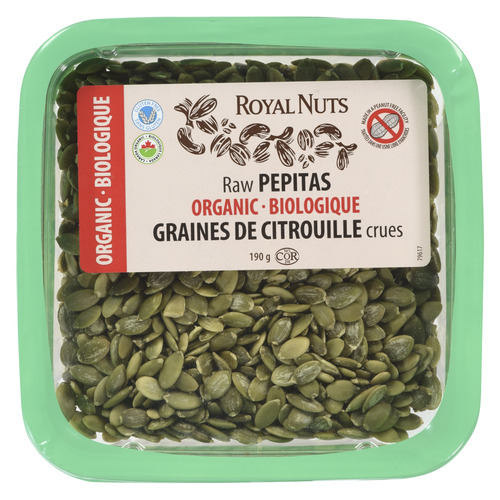 Royal Nuts Graines de citrouille crues et biologiques 190 g