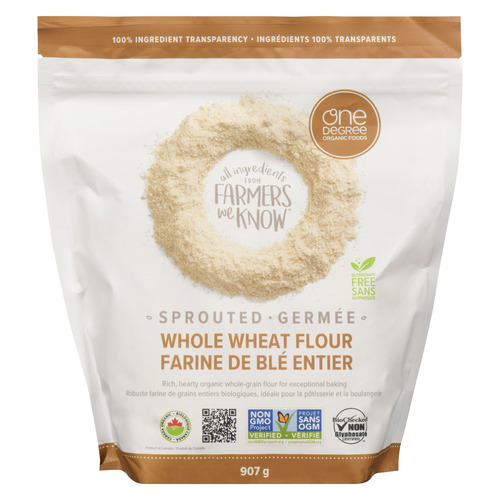 One Degree Organic Foods Farine de blé entier germée 907 g