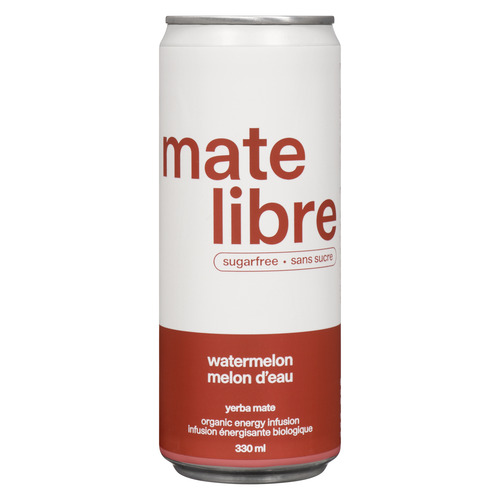 Mate Libre Biologique Infusion Énergisante Melon d'Eau 330 ml