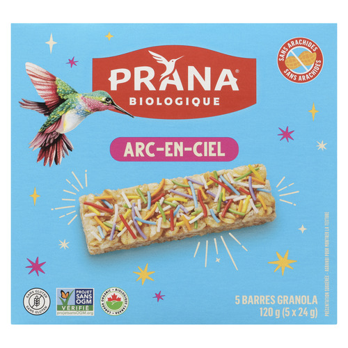 Prana Barre tendre Arc-en-ciel biologique 120 g