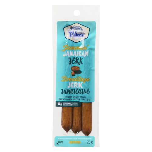 Piller's Grignotines de Saucisse Traité à Sec brouillage jerk jamaïcaine 75 g