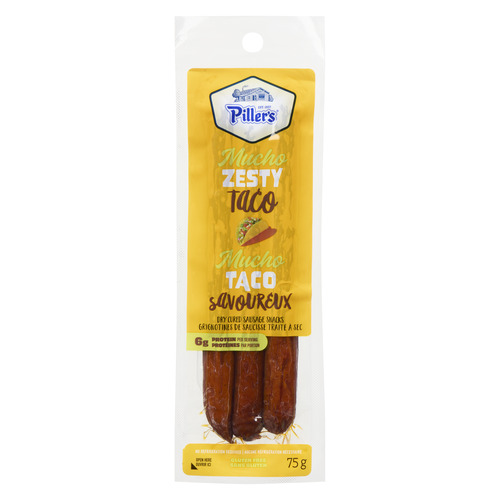 Piller's Grignotines de Saucisse Traité à Sec mucho taco savoureux 75 g