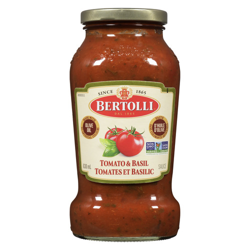 Sauce pour pâte aux tomates et basilic