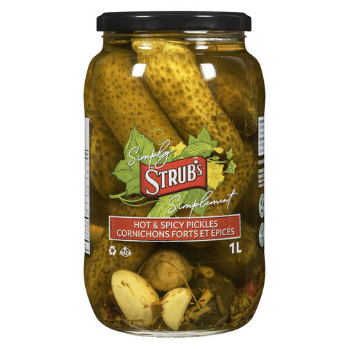 Simply Strub's Cornichons piquant et épicés 1 L