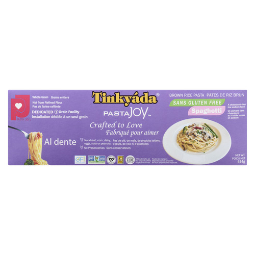 Tinkyáda Pasta Joy Pâtes de Riz Brun Sans Gluten Spaghetti 454 g