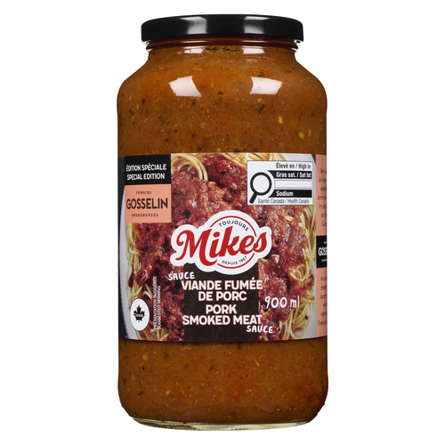 Mikes Fumoirs Gosselin Sauce Viande Fumée de Porc 900 ml