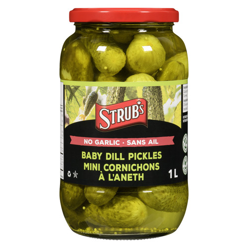 Strub's Mini Cornichons à l'Aneth sans ail 1 L