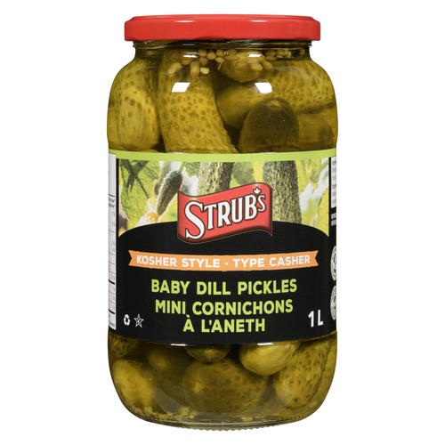 Strub's Mini Cornichons à l'Aneth type casher 1 L