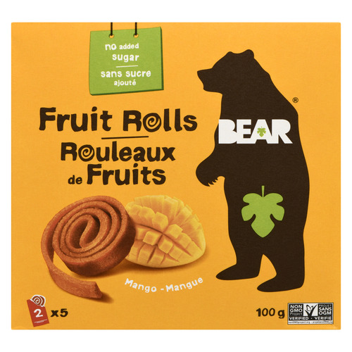 Rouleaux de fruits à saveur de mangue