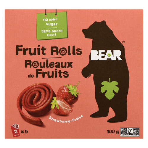 Rouleaux de fruits à saveur de fraise