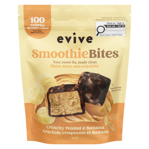 Evive Smoothie Bites Croquant aux arachides et à la banane 144 g