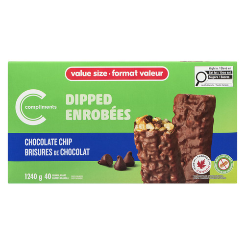 Compliments Barre granola enrobé chocolate 40 x 31 g