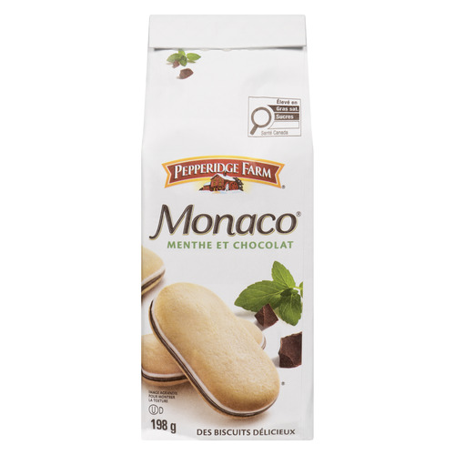 Pepperidge Farm Monaco Biscuits à la menthe et au chocolat 198 g