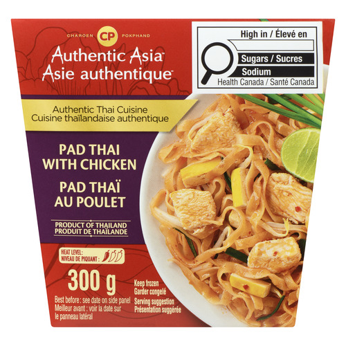 CP Authentic Asia Dîner pad Thaï au poulet congelé 300 g