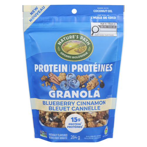 Granola protéiné biologique bleuet et cannelle natures path. . sac