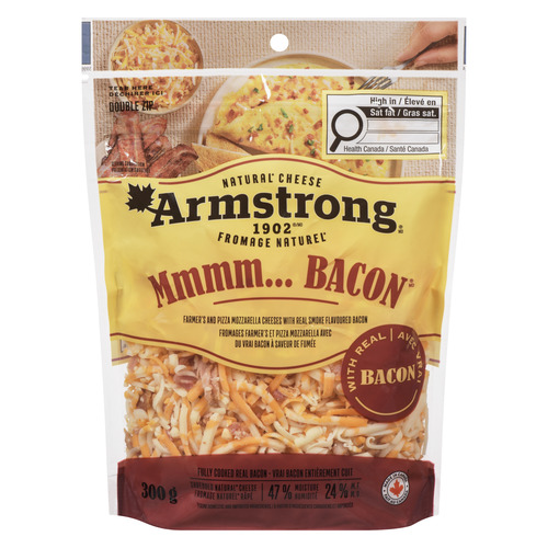 Fromage râpé avec bacon