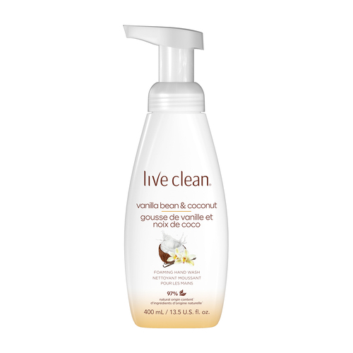 Live Clean Savon à main mousseux à la vanille et noix de coco 400 ml