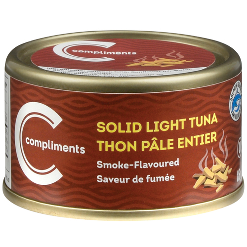 Compliments Thon pàle entier saveur fumé 85 g